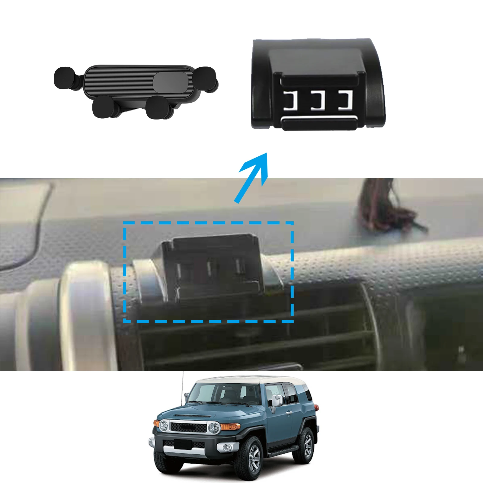 

Car Phone Holder for Toyota FJ Cruiser GPS Bracket Navigation Stand Auto Accessories