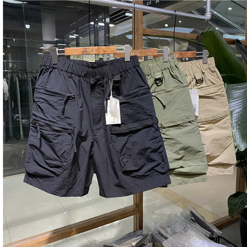 Men's Casual Loose Overalls Shorts, Five-point Pants, Sports Clothing, Outdoor Hiking, Trekking Camping Tooling Climbing Fitness