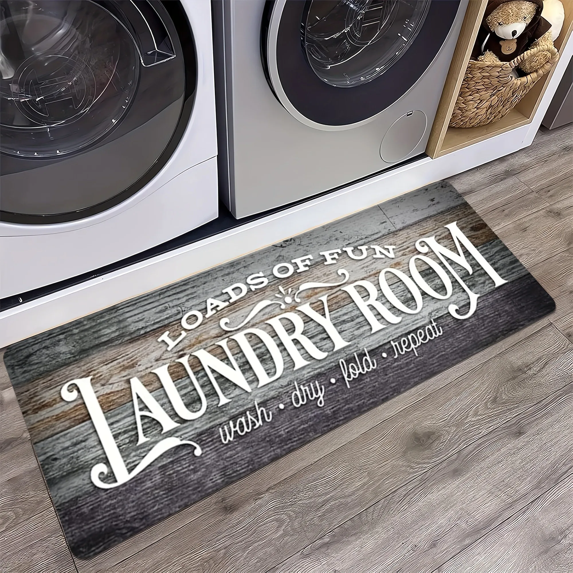 

1PC Laundry Room Kitchen Rugs Non-Slip Home Door Mats Pop design Bathroom Rugs Bath Mat Carpet for Home Sink Laundry Decor