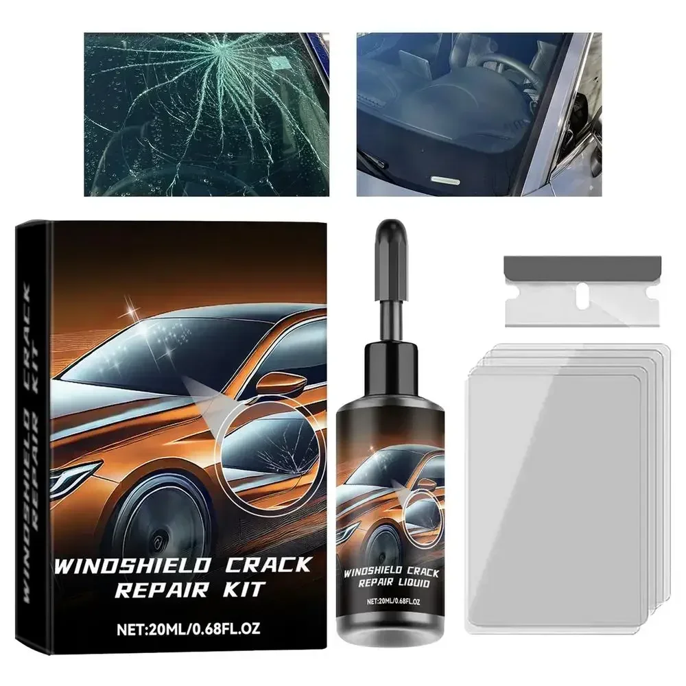 Auto Glas Kras Reparatie Vloeistof Set Ruit Raam Glas Nano Kras Crack Crackhars Reparatie Gereedschap Auto Accessoire