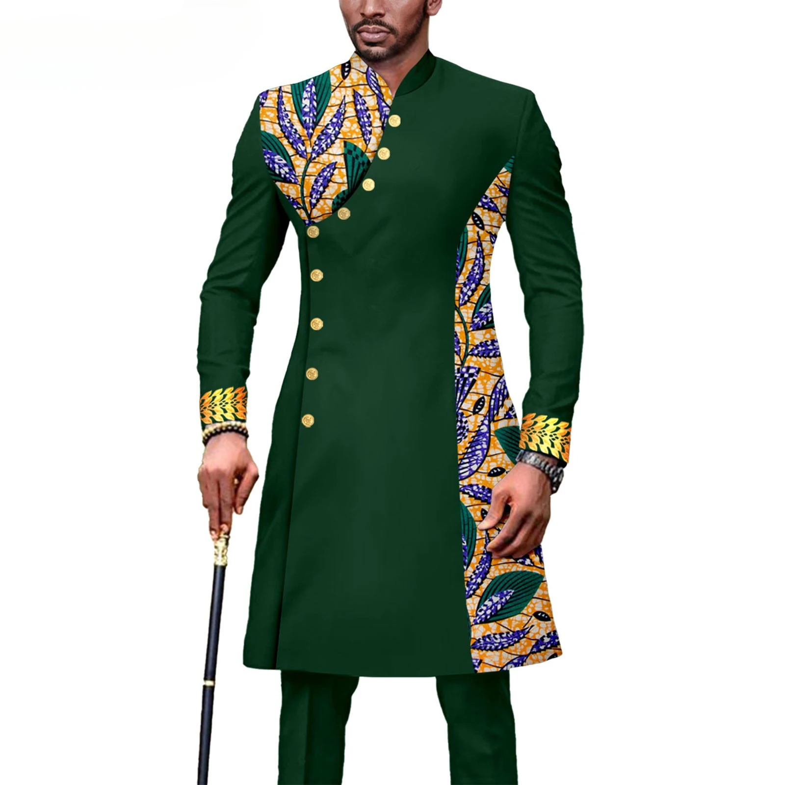 

Blazer Brodé Coupe Couvertes Pour Hommes D'affaires, Tenues Imprimées, Vêtements Africains Bazin Riche, Ensemble FJ2 Pièces,