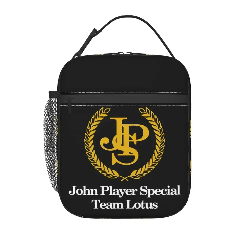 Custom John Player Special Lunch Boxes for Women Waterproof JPS Team Cooler Thermal Food Insulated Lunch Bag Kid School Children