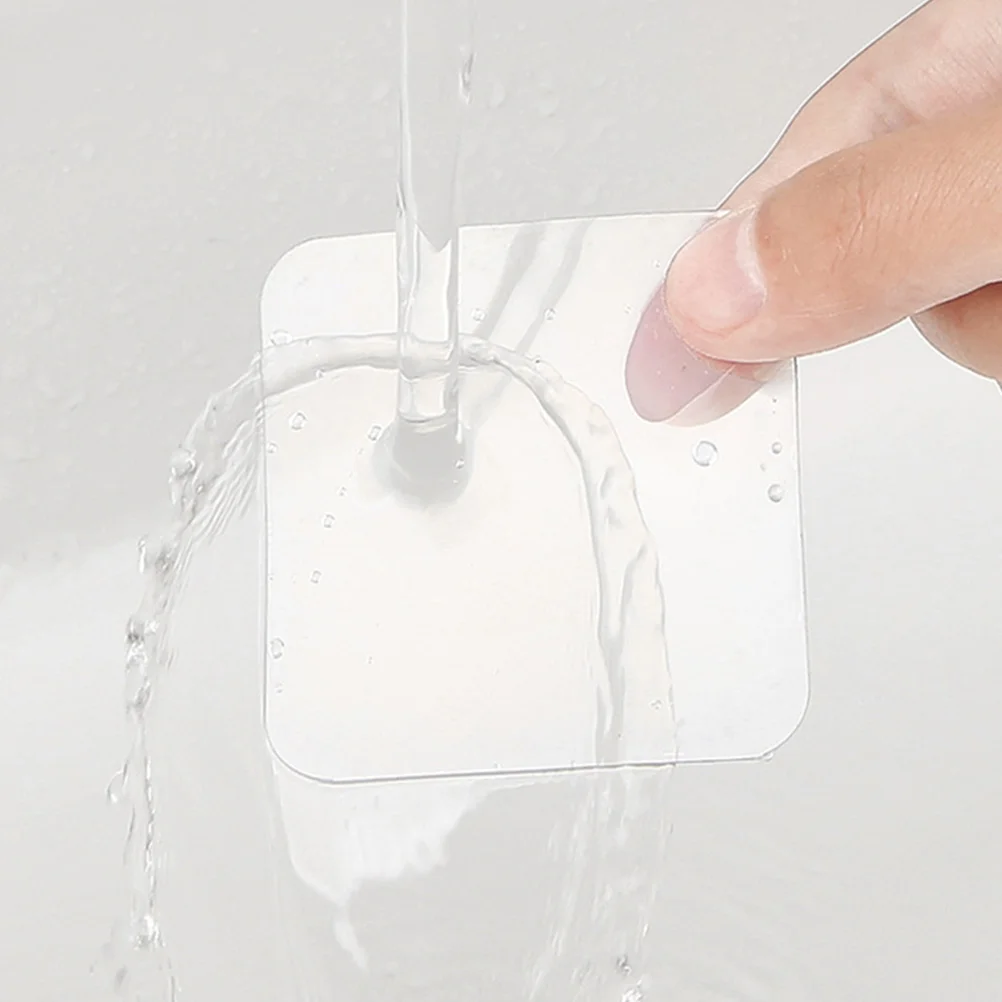

100pcs Nano Double Sided Tape Clear Wall Sticky Hanging Mounting Squares Adhesive Strips Safe Walls Gift Wrapping Transparent