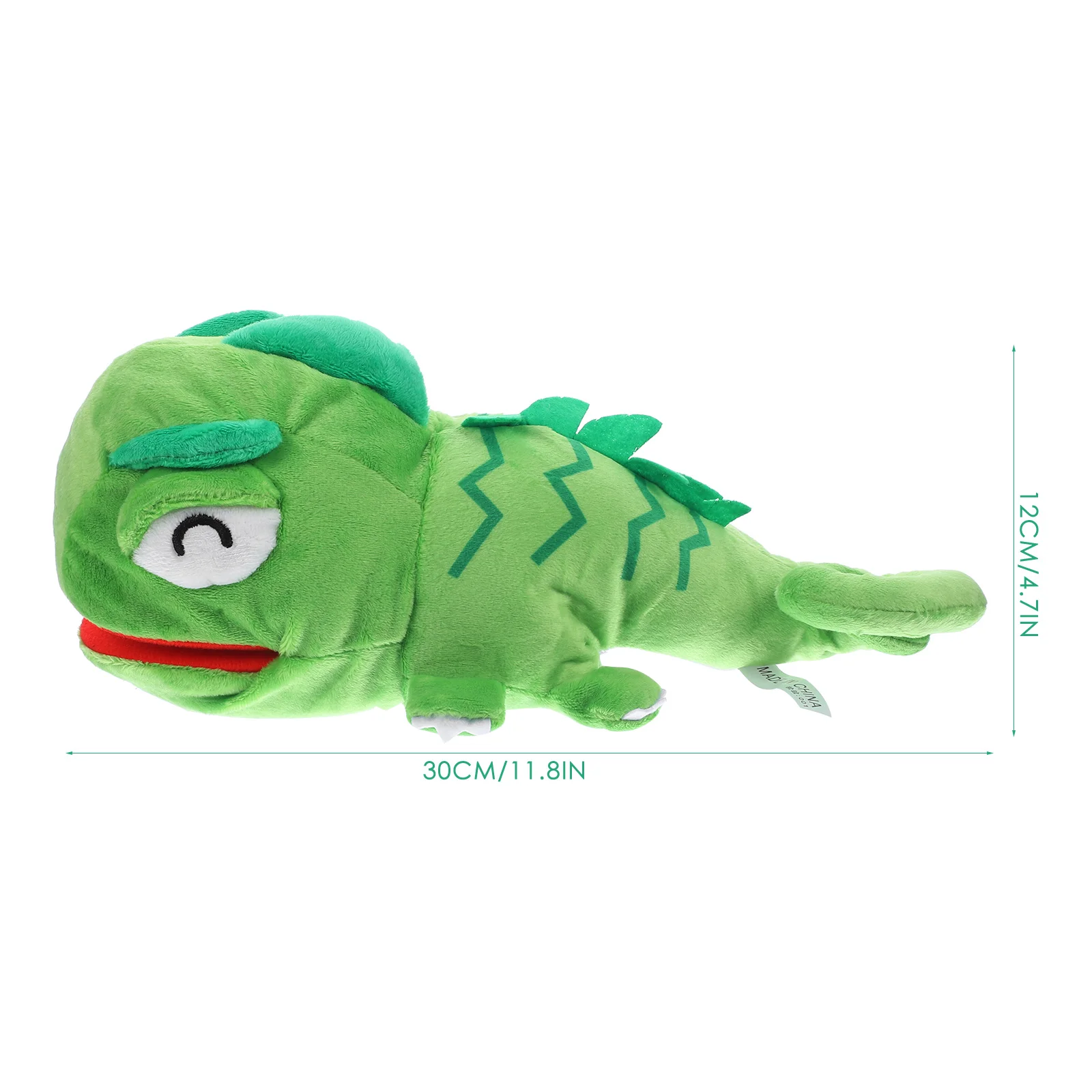 Marioneta de mano de lagarto para niños, muñecas para bebés, juguete móvil para reptiles, juguetes de figuras de algodón con boca de Animal de peluche