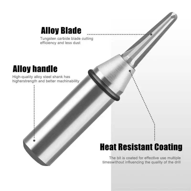 

Professional Carbides Tapered Round Bottom Cutter 1/2Inch Shank For Wood Arcs Grooves Curved Edges And Milling Machines