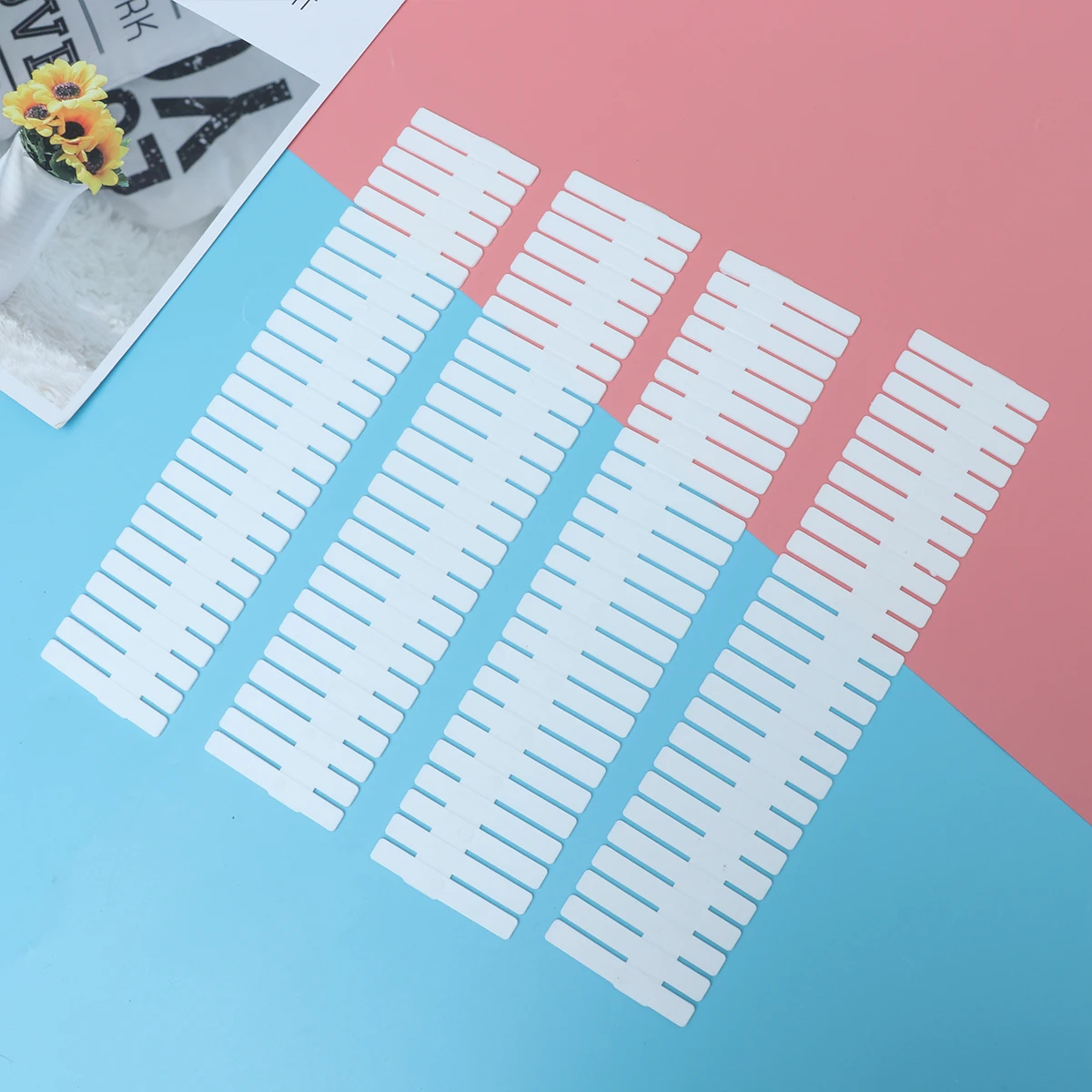 

4 Pcs Partition Plate Drawer Organizer Storage Dividers for Underwear Socks Accessories Kitchen Office Supplies Desk Organizer