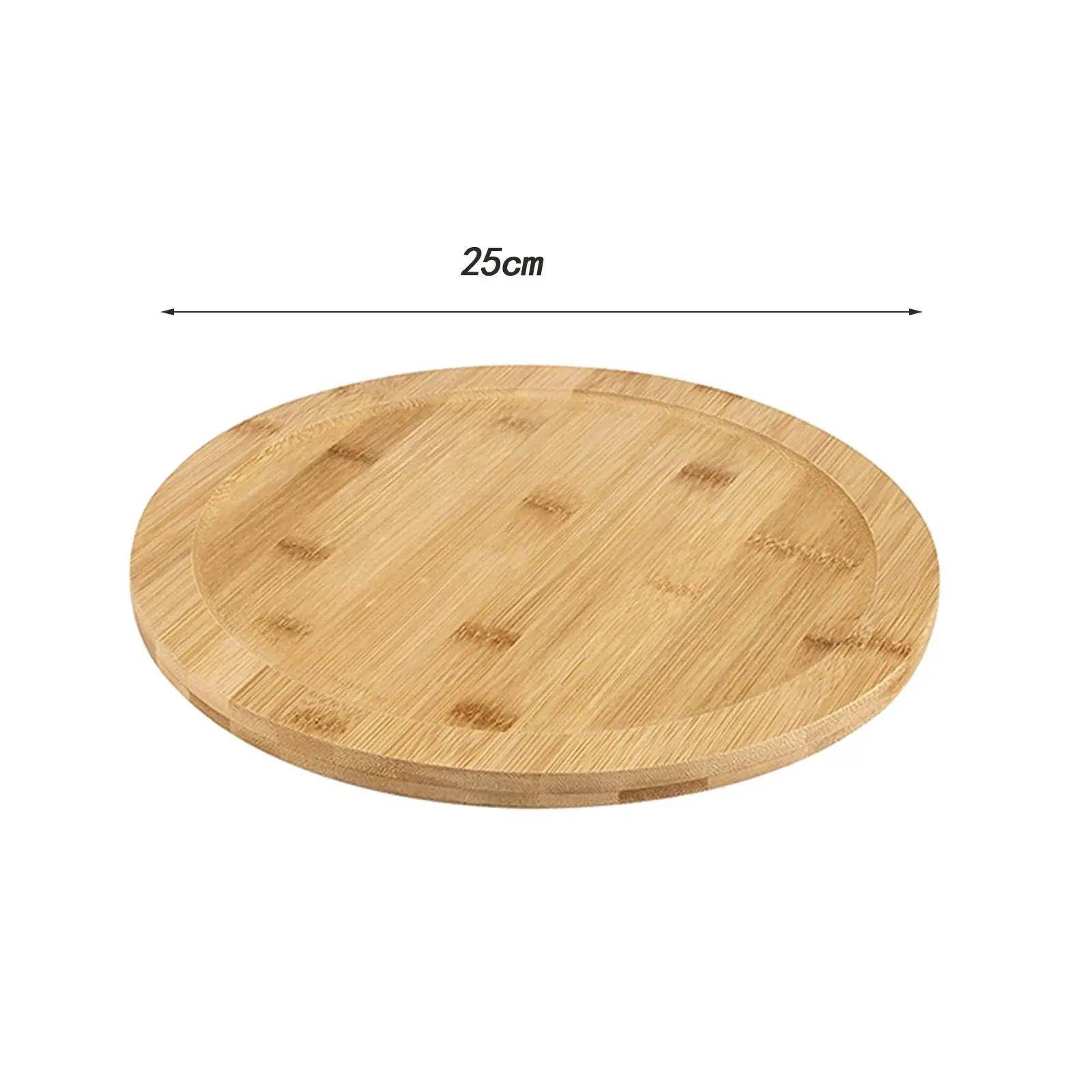 Cake Stand Turntable, Wood Serving Platter Rotating Board, Revolving Wooden Rotating Dining Plate for Countertop Pantry