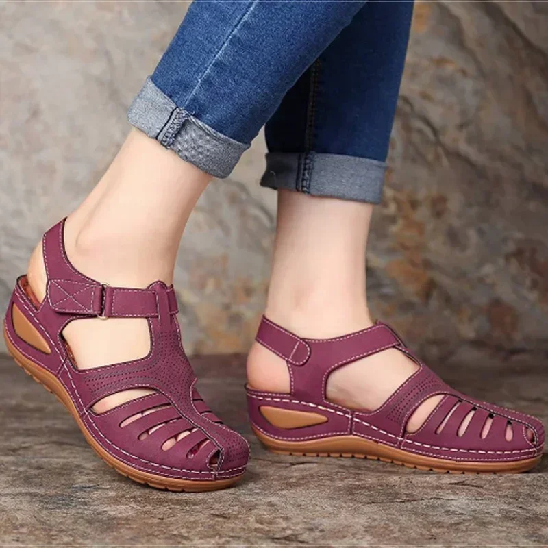 Women Sandals Summer Bunion Corrector Shoes for Women Premium Orthopedic Heels Sandals Wedge Vulcanized Shoes Pantuflas Mujer