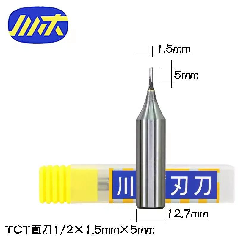 Imagem -03 - Chuanmu-tct Faca Reta para Trabalhar Madeira Máquina de Gravura Double Edge Placa de Liga Dura Shank 15 Particle Board T001