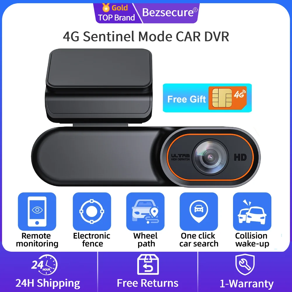 

PEGATISAN 4K 4G Cam Mini Sentinel Mode CAR DVR 1080P Black Box Room OBD Parking Monitor Night Vision Camera OBD Connection