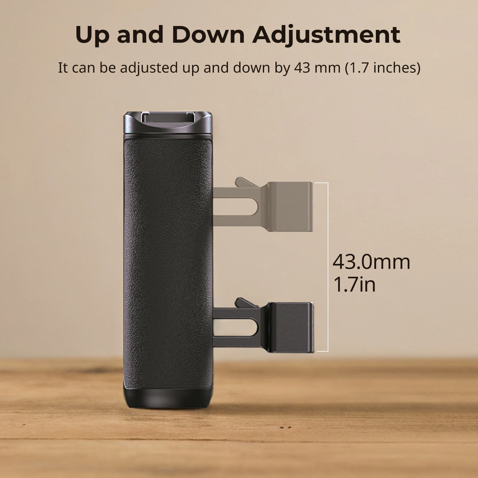 مقبض جانبي صغير من الناتو من SmallRig قابل للتغيير عموديًا إلى مقبض جانبي 43 مم تحميل 6 كجم 4840