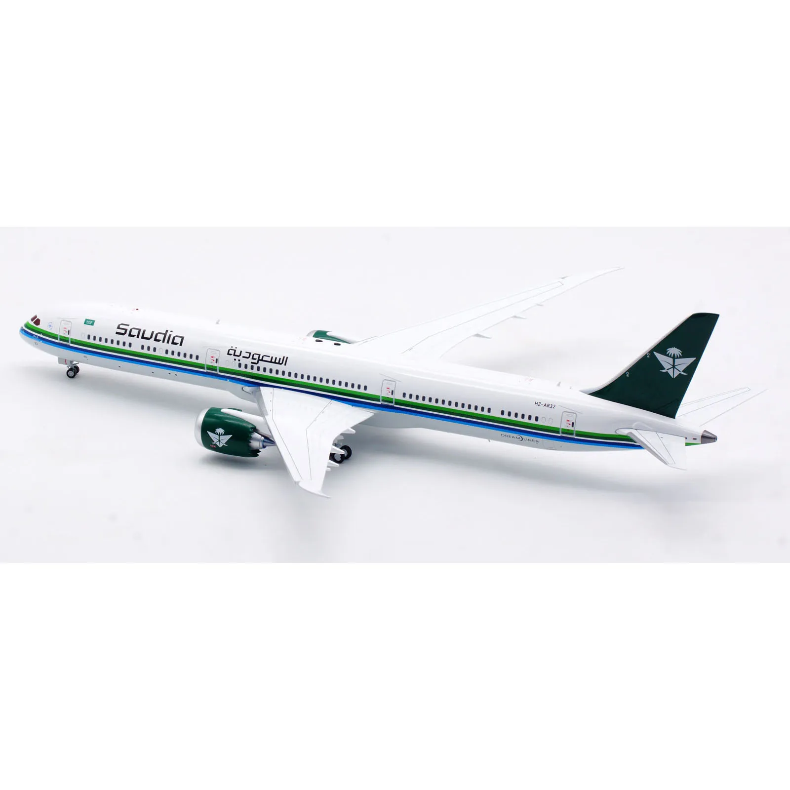 1:200 Diecastโลหะผสมเครื่องบินB-รุ่นSaudi Arabian Airlinesโบอิ้งB787-10เครื่องบินJetรุ่นคอลเลกชันจอแสดงผลของขวัญB-78X-AR32