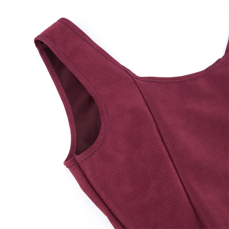 Retro Mittelalterliches Damen-Wildleder-Korsett-Oberteil Vintage Viktorianische Piraten-Damenweste Renaissance Cosplay Piraten-Halloween-Crop-Weste – Detail 13