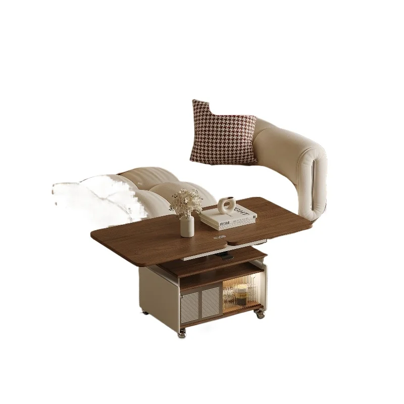 

Medieval folding lifting coffee table multi-functional creative modern mobile coffee table living room home