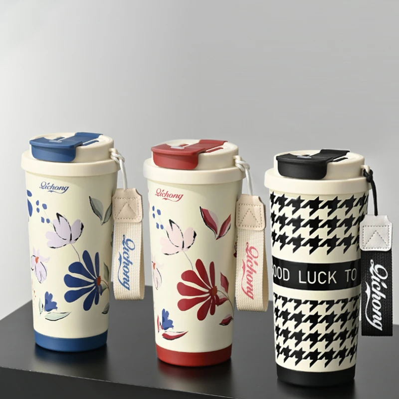 

Dual-drinking Keep Cold Ice Bucks Cup Insulation Cup Home High-color with Straw Tea Water Separation Students Portable Tea