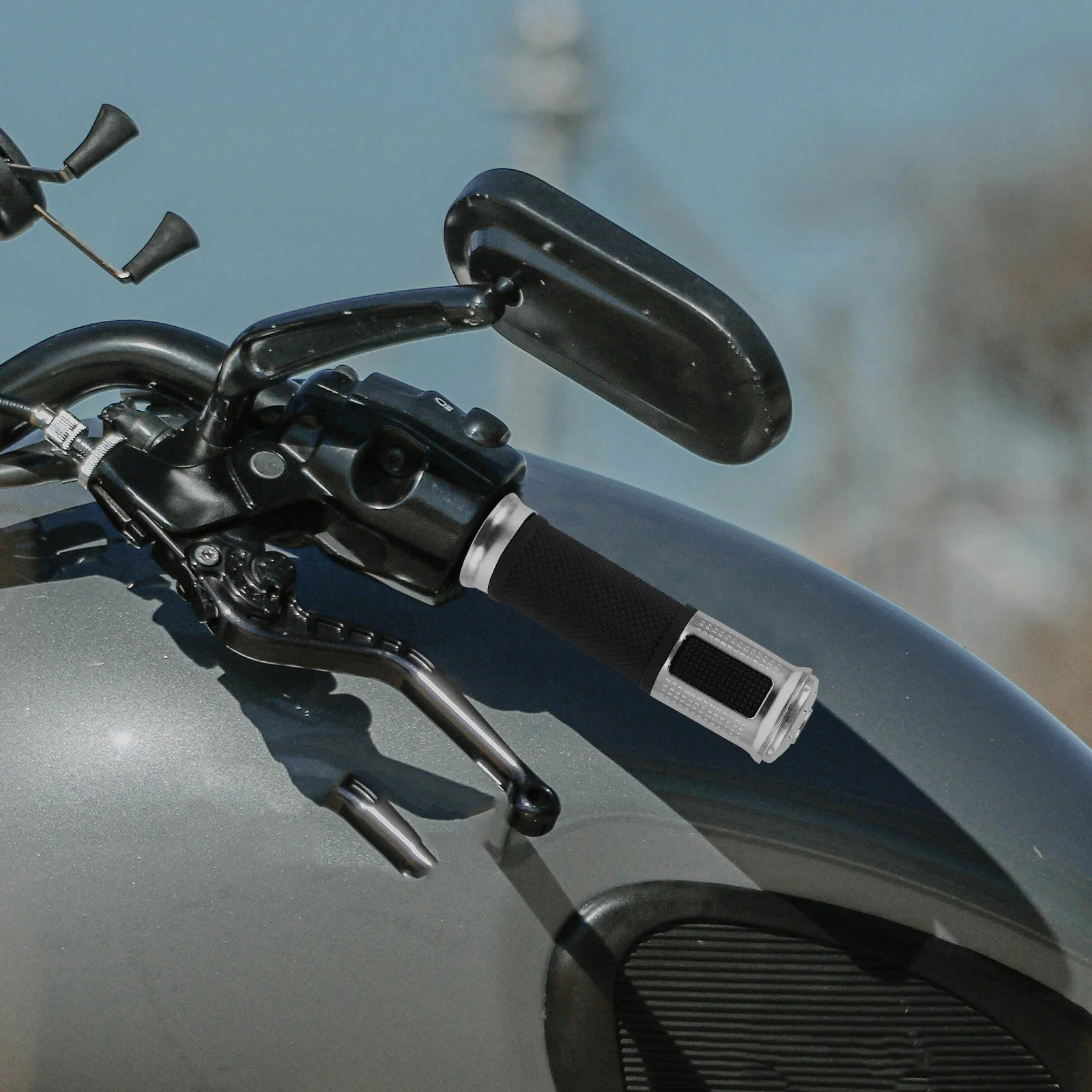 

2Pcs Motorcycle Handlebar Grip Throttle Control Covers Enhanced Comfort Anti-Slip Durable Motorcycle Grips Twist Throttle