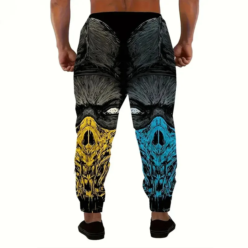 Winter New Thick Warm Pants Men Loose Casual Pocket Drawstring Sports Sweatpants Fashion Five-pointed Star Printed Sweatpants