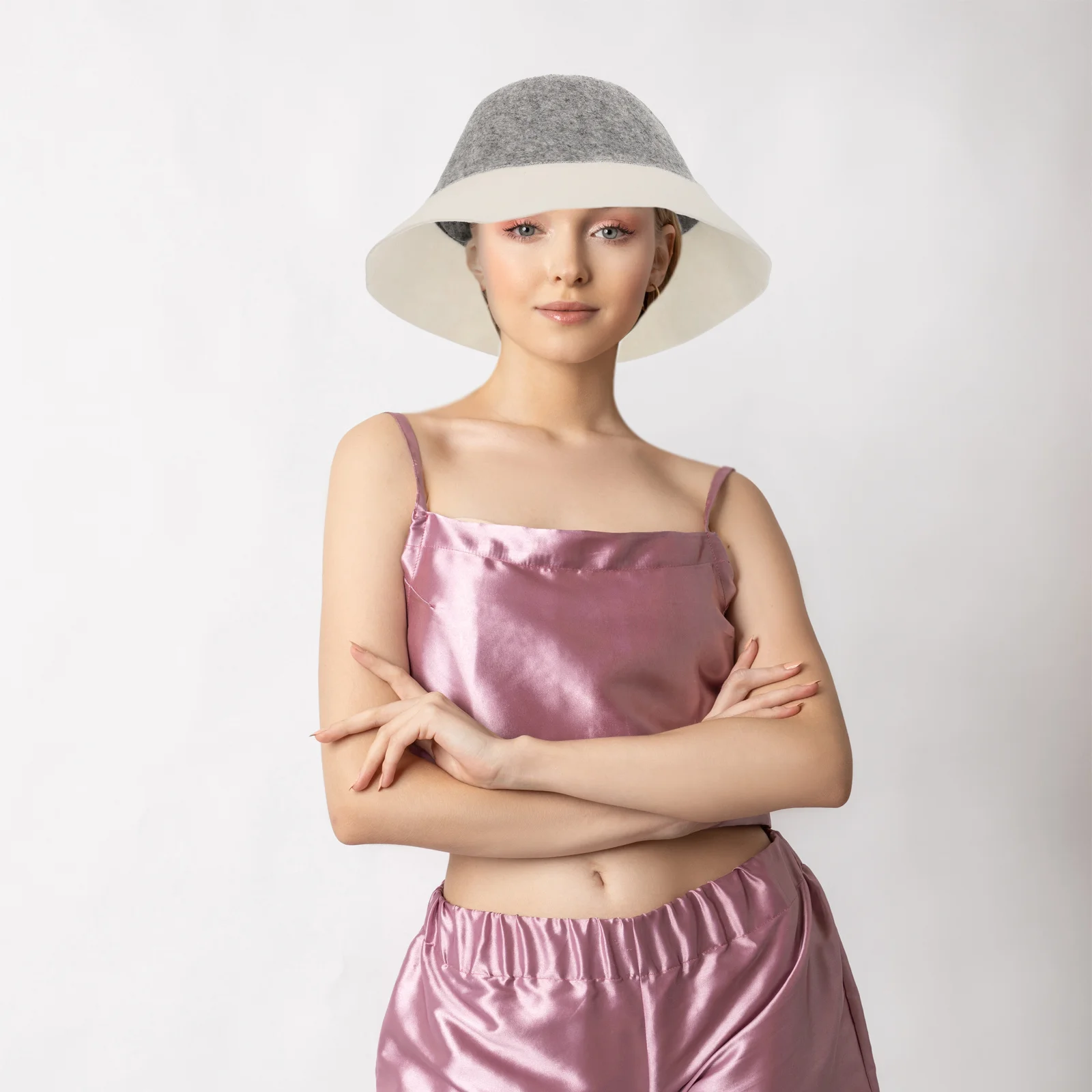 

Sauna Hat for Men and Women Comfortable Fisherman Style Absorbent Insulated Cap for Bathing Sauna Room Spa Accessories