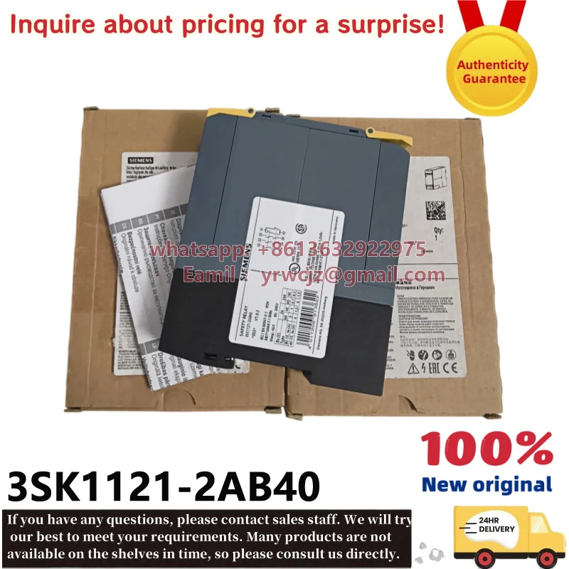 3SK1121-2AB40 Brand new original Siemens SIRIUS 3SK1 safety relay module