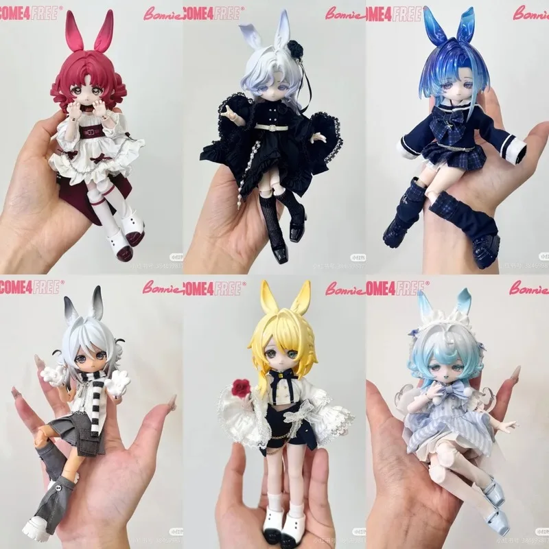 

In Stock New Bonnie Bunny 1/12 Meteorological Star Language Series Trendy Blind Box Toys Joint Movable Replacement BJD Doll Gift