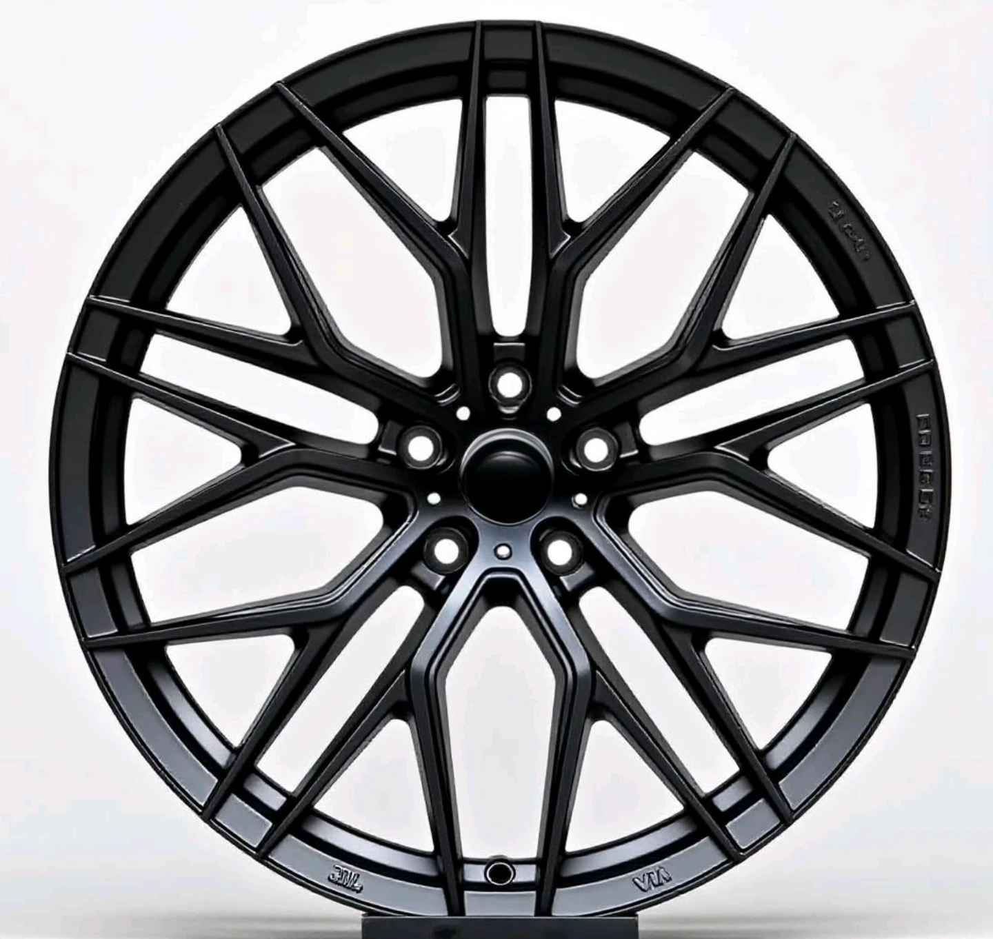 17/18/19 Inch Multi Spoke Black Flow Form Aluminum Alloy Passenger Car Wheels Universal MOQ 4 Modified Rims