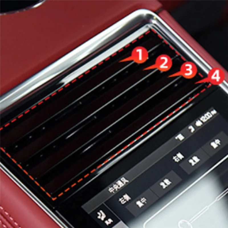 AY03-Car مكيف الهواء الخلفي تنفيس تعديل مجداف شرائط إصلاح تنفيس التيار المتردد 971820201 H لبورشه باناميرا 971 2017-2022