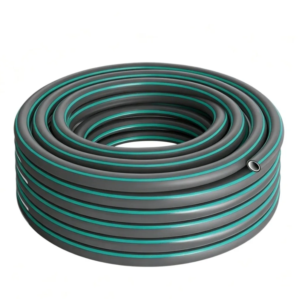 Green 5 Meter Hose for Garden Watering Yard Maintenance Vehicle Cleaning and Outdoor Use with Soft Flexible Antifreeze Body