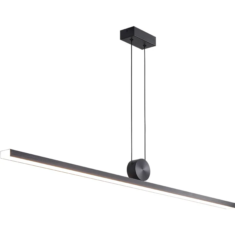 

Designer modern minimalist Nordic black light, long restaurant light