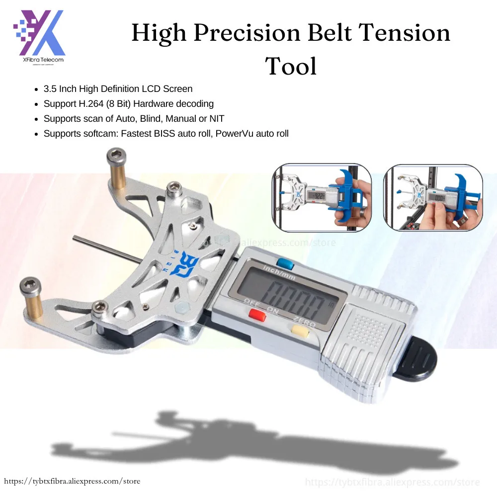 

Belt Tension Gauge Tester Detection Measurement For Voron VZBOT 3D Printers BTT Elastic Tensiometer Accurate Synchronous