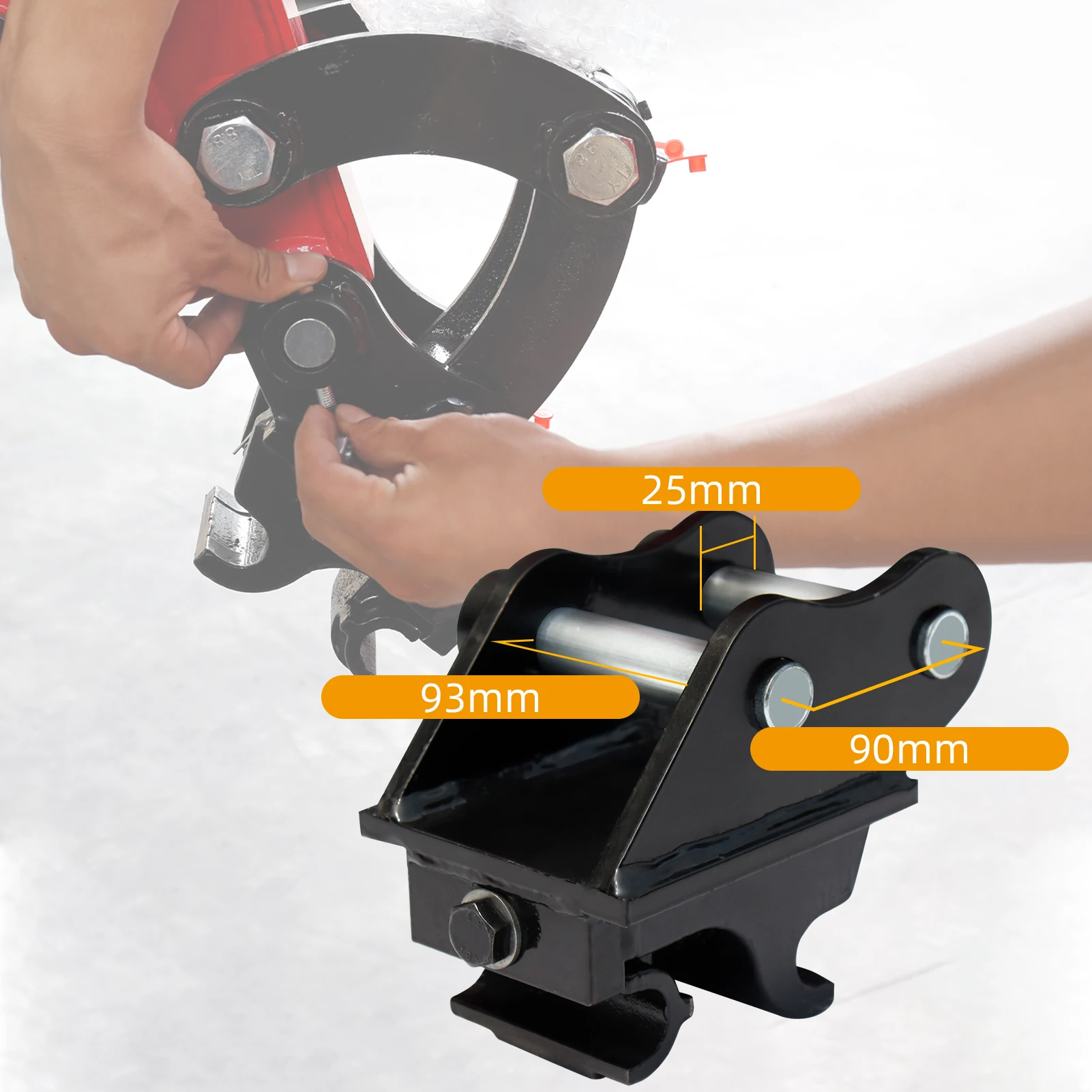 Attache Rapide Mécanique Mini Excavatrice Jusqu'à 3 Tonnes - Easy Assembly