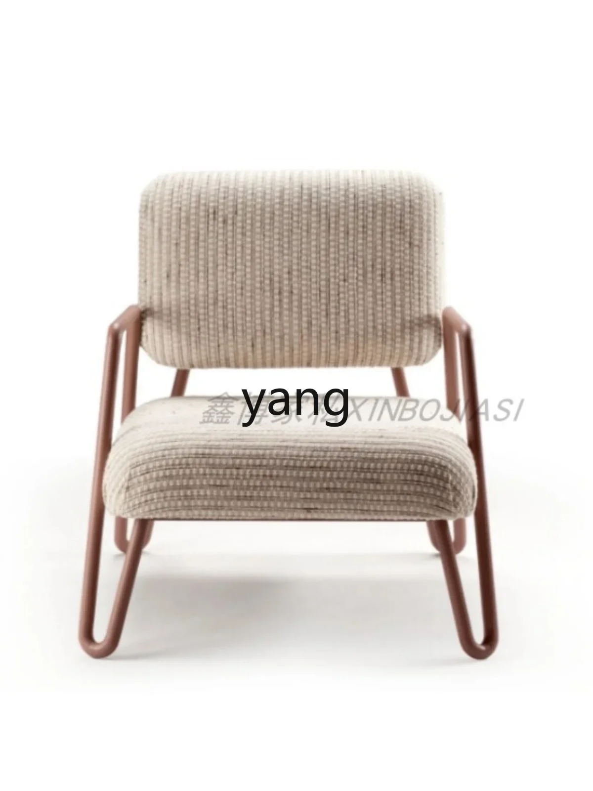 Yjq Simple Modern Metal Single Sofa Homestay Hotel Leisure Chair