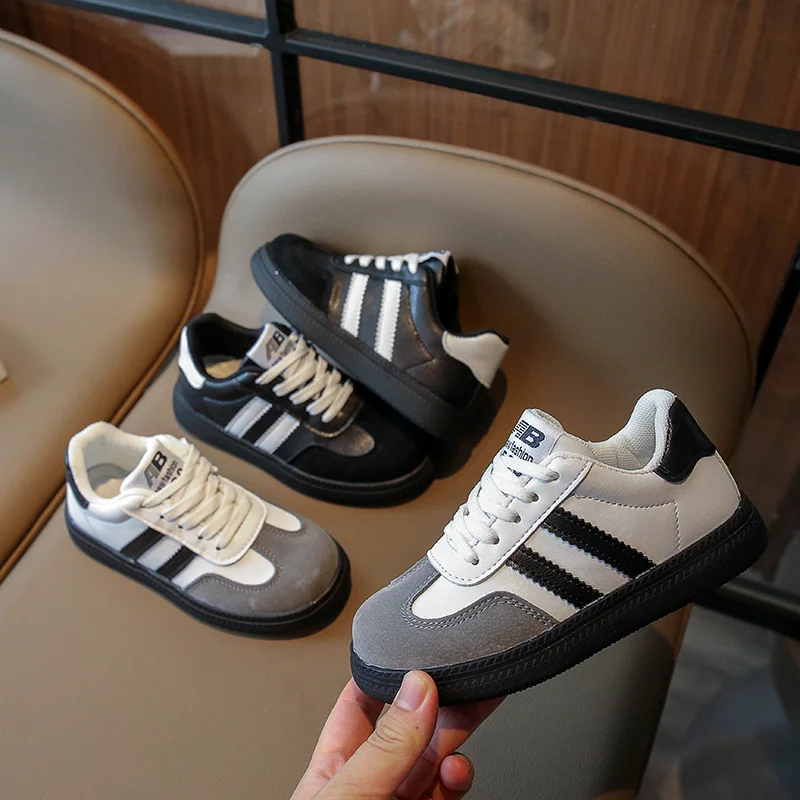 

Fashionable Round Toe Color Matching Comfortable Lightweight Large Size Casual Children's Sports Shoes for Men and Women