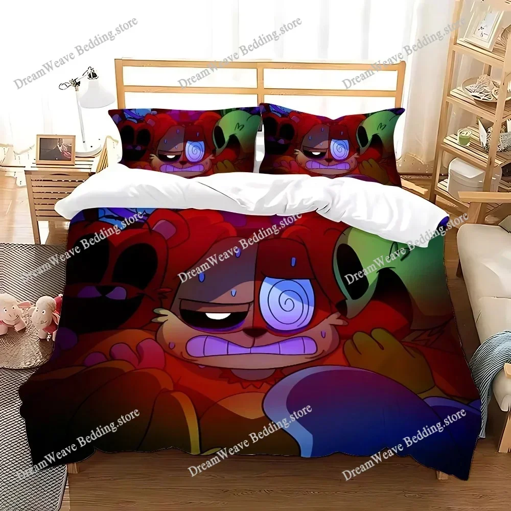 

New CatNap X DogDay Bedding Set Single Twin Full Queen King Size Bed Set Adult Kid Bedroom Duvet Cover Sets 3D Print Game Anime7