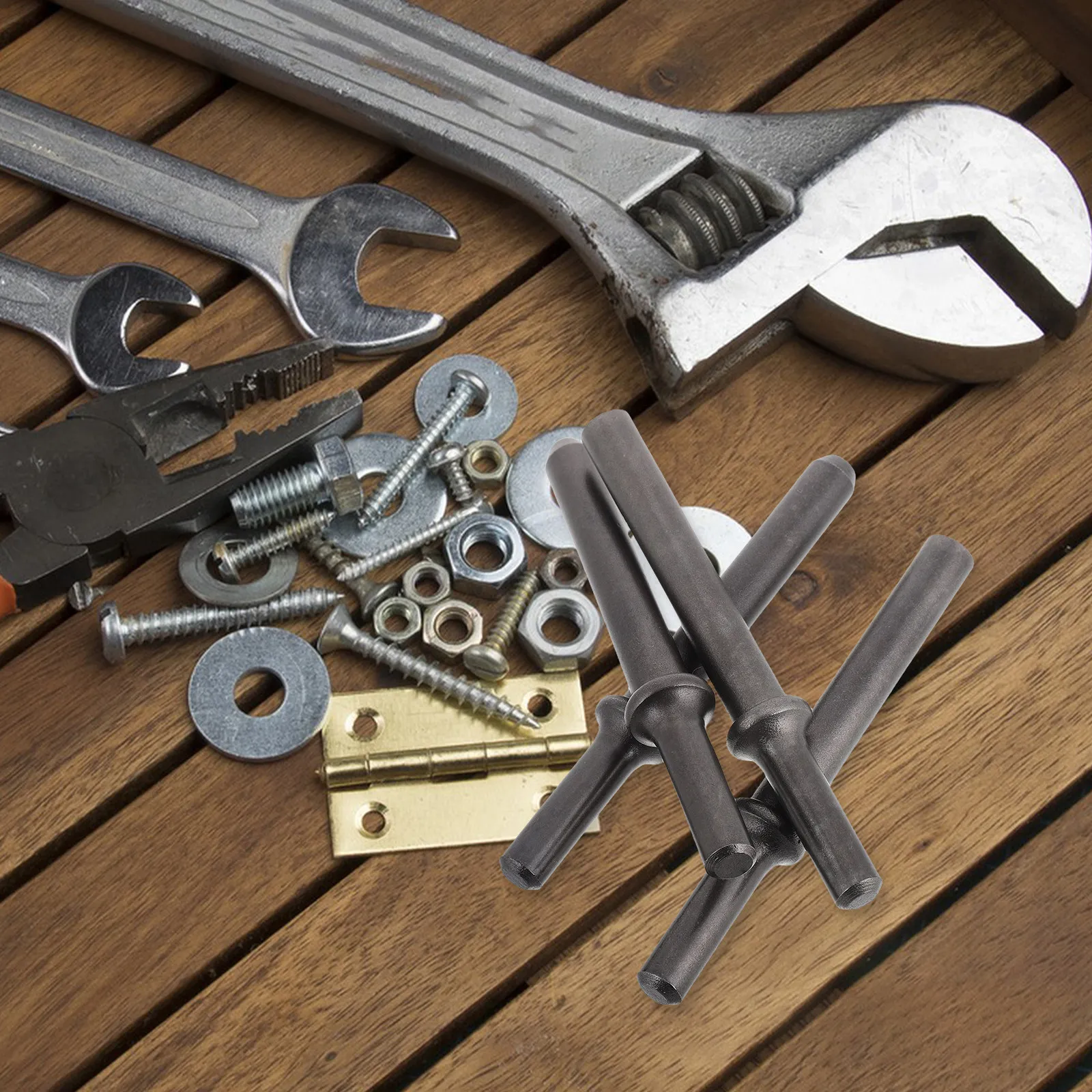 

Набор из 4 насадок для пневматического молотка-заклепочника, комплект для металлообработки и авторемонта, для сглаживания, набор для заклепок пневматическим молотком