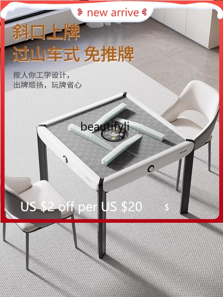 

G1218 Ultra-Thin Mahjong Machine Automatic Household Dining Table Double-Use Roller Coaster Electric
