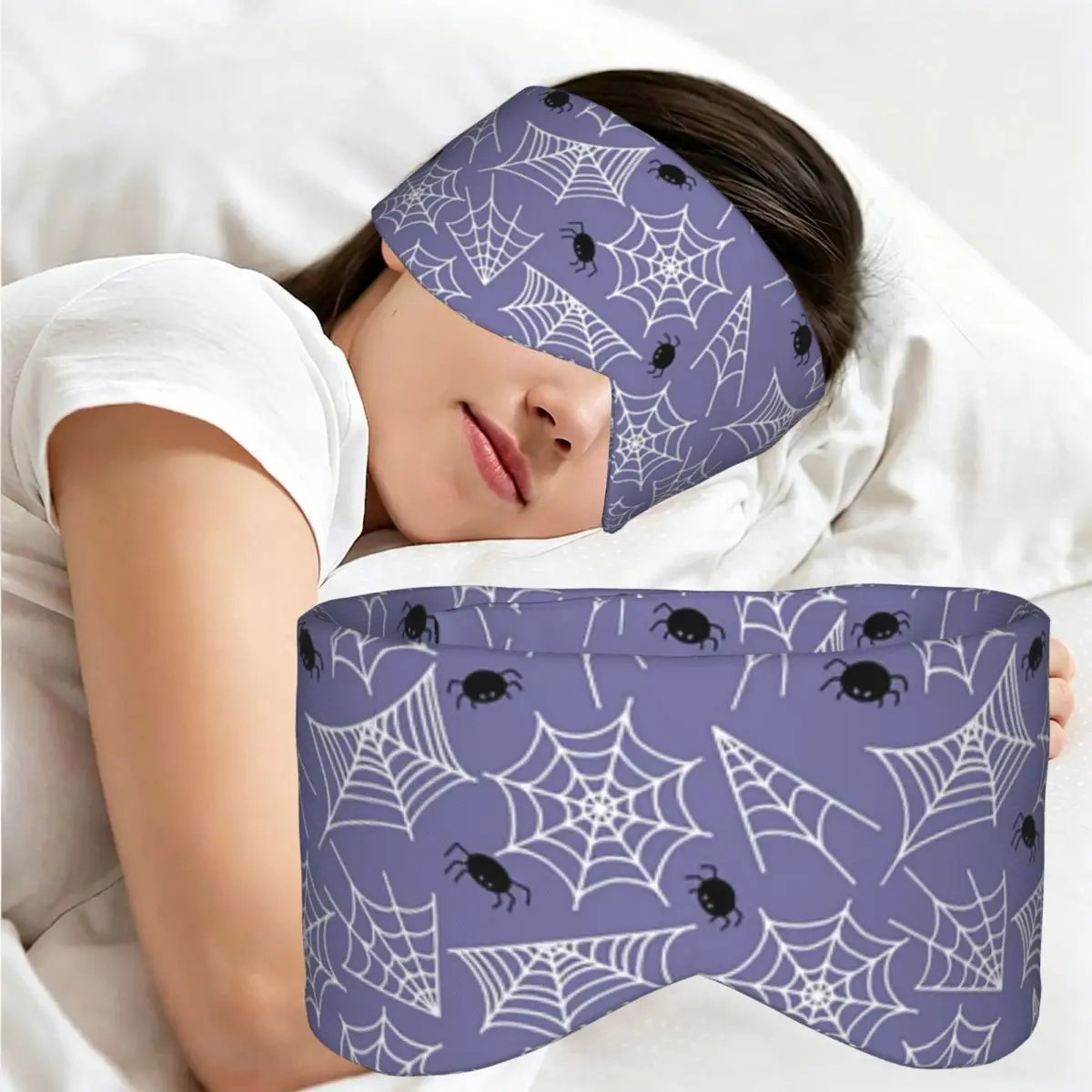 Halloween Black Cat Spider Gothic Witch sleep mask Light Blocking Portable Eye Cover for Girls Boys Office Nap Eyeshade eyepatch