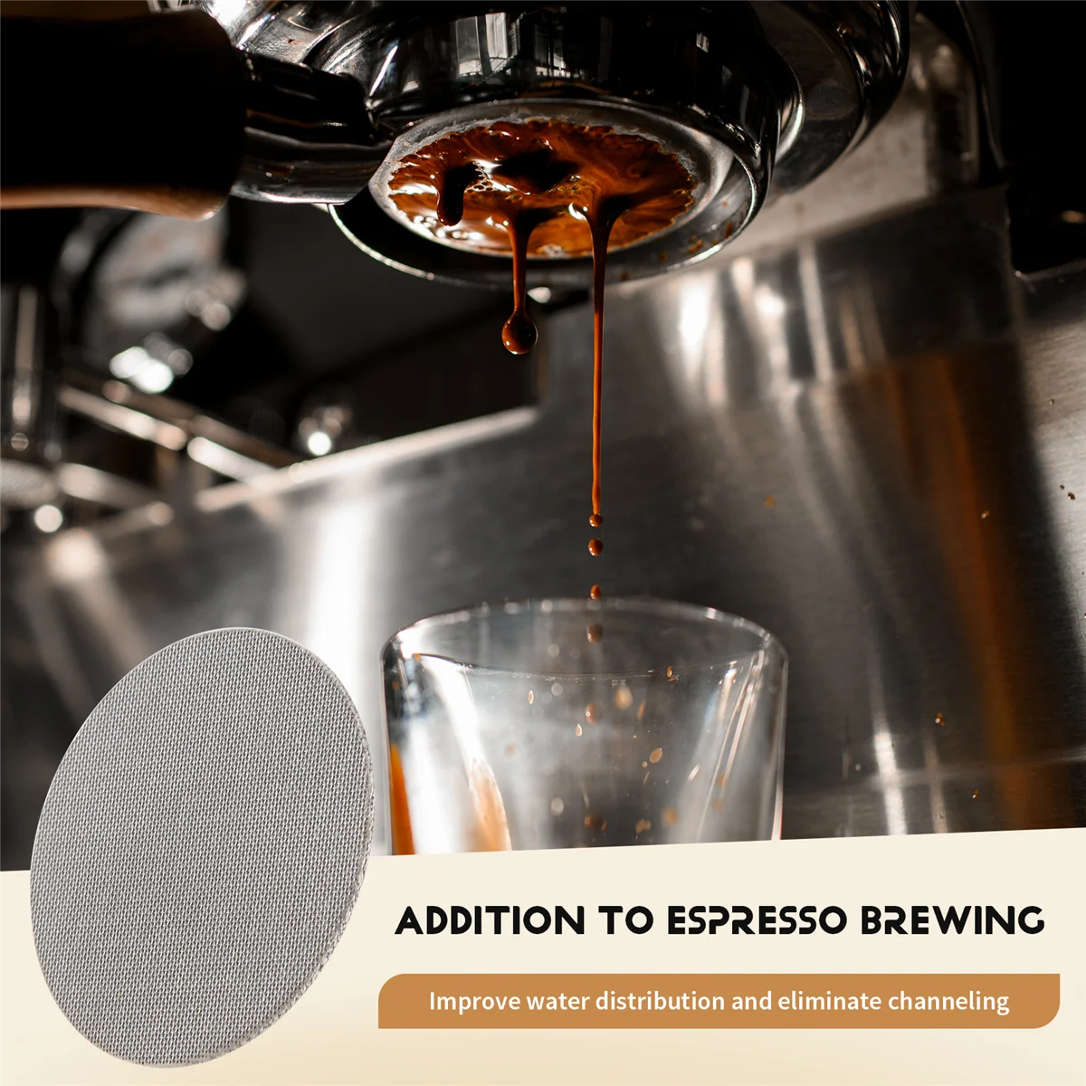 1 peça 51mm tela de disco/portafilter de café expresso tela de chuveiro inferior/tela de contato-aço inoxidável