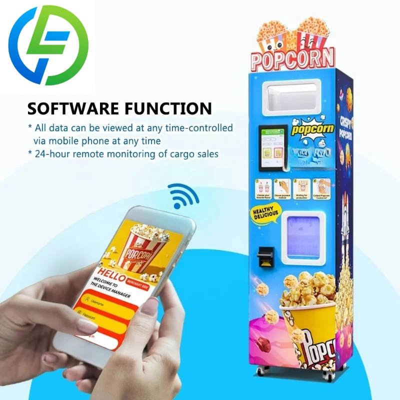Nuova Macchina Automatica per Popcorn a 2 Gusti Personalizzata in Vendita