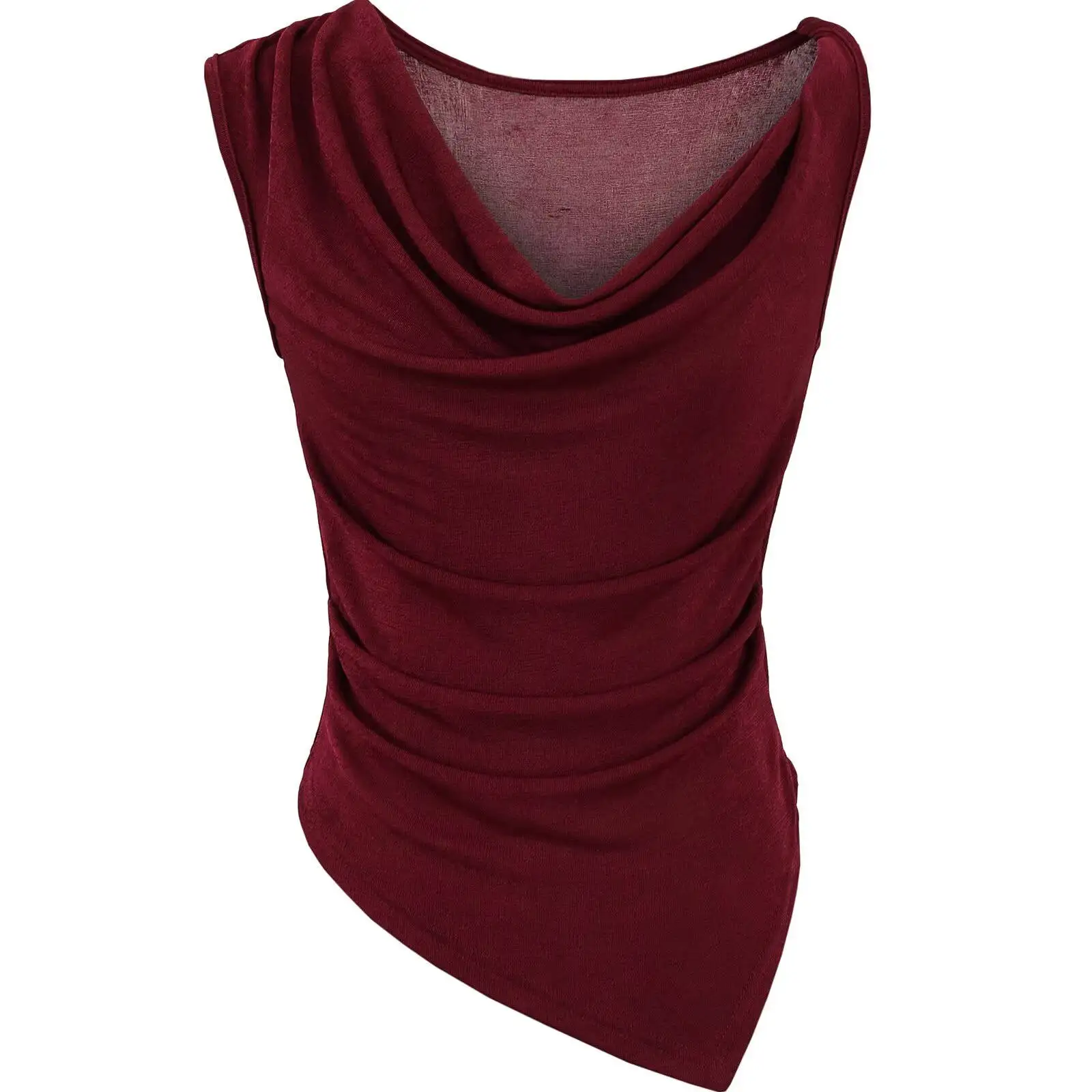 Street Sle Pure Desire เสื้อกล้ามเอวพับเซ็กซี่หรือเสื้อกล้ามสเวลผู้หญิงฤดูร้อนสลิมมิ่งอินเทรนด์เสื้อยืด