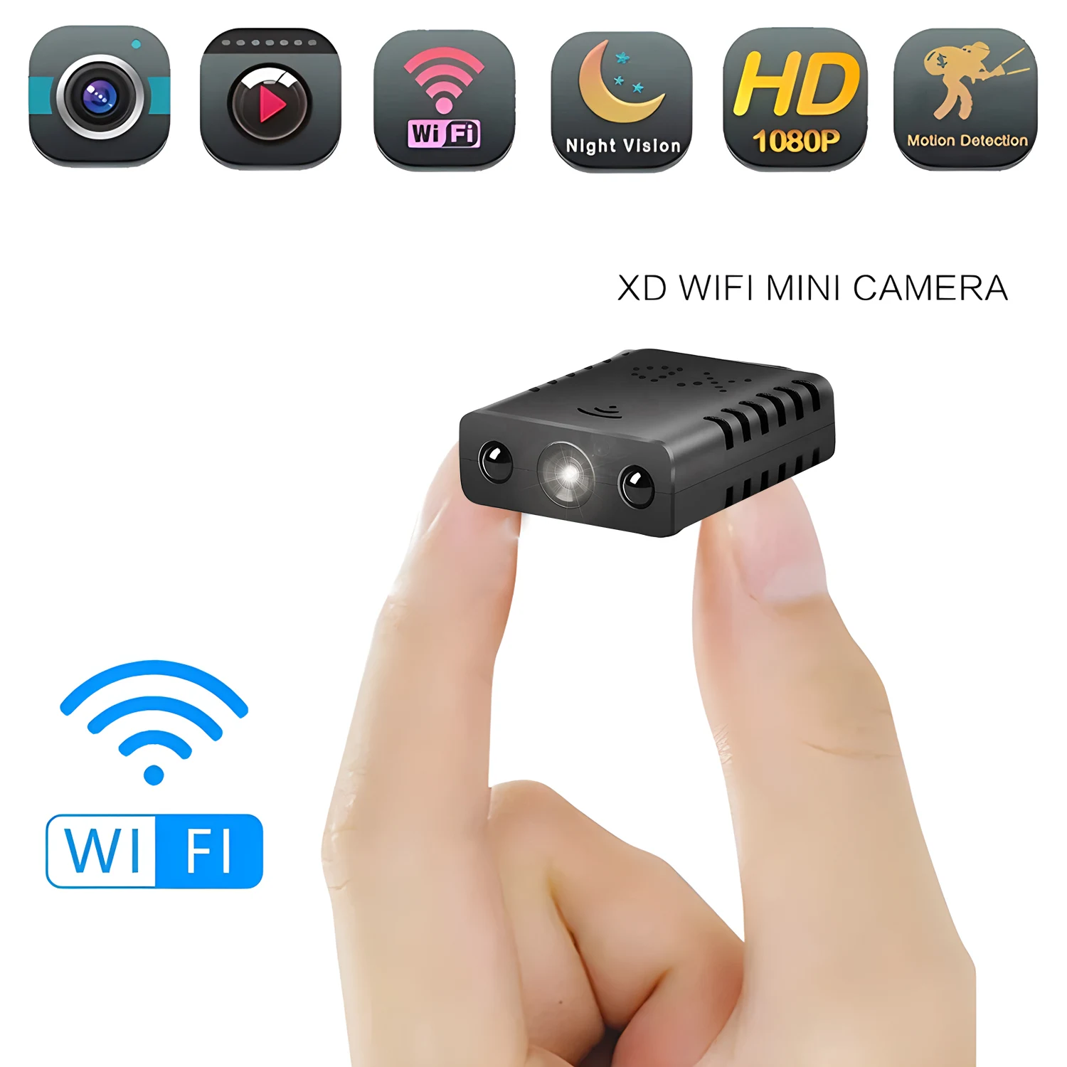 XD Mini Camera 2.4G WiFi HD 1080P Home Security Camcorder Micro Cam Video Surveillance Recorder Suport TF card