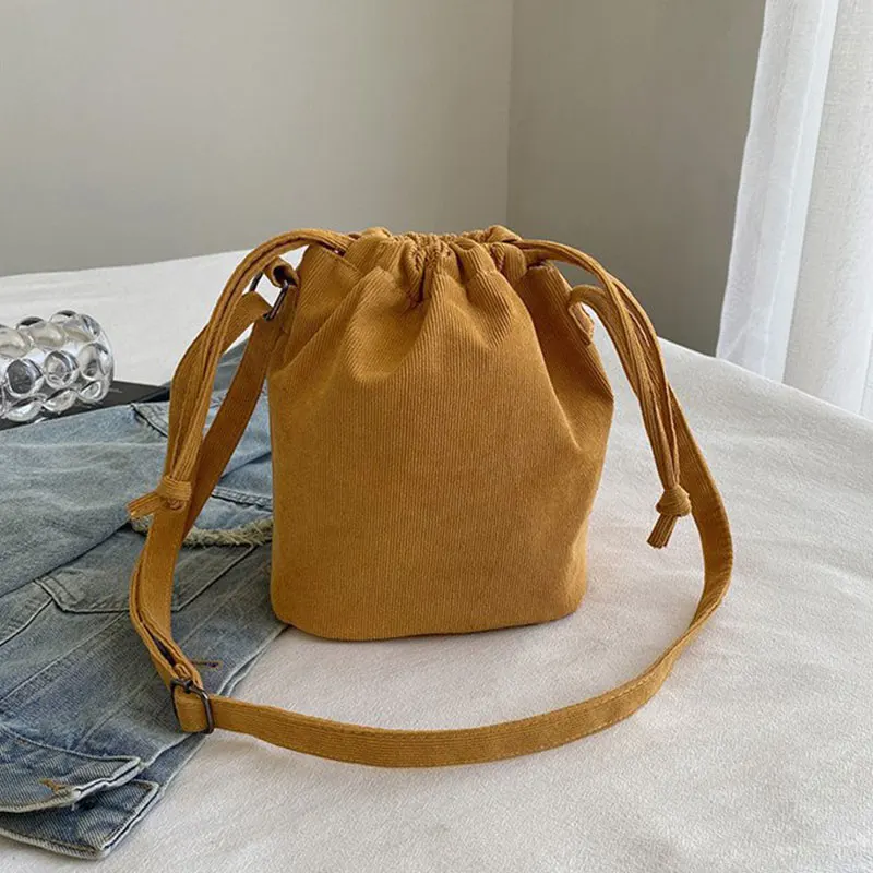 Sac fourre-tout en velours côtelé pour femme, grande capacité, sac de travail à bandoulière, sac à main initié, style coréen, proximité, Wstring, E27