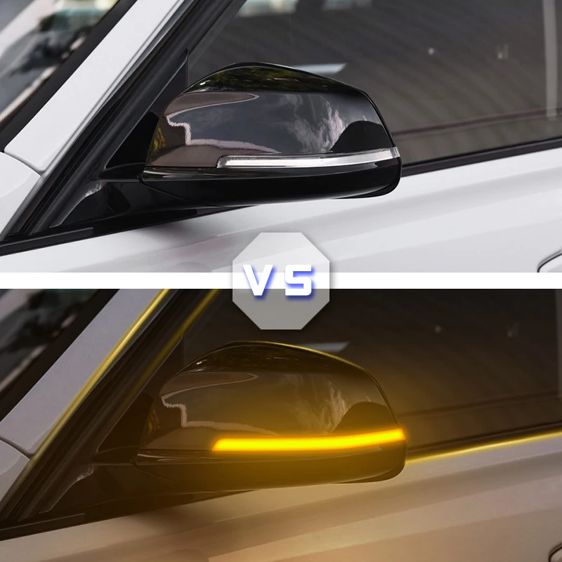Dynamic Black LED Turn Signal Light Sequential Rearview Mirror Light Fit For BMW 1 2 3 4 X1 M Series F20 F30 F34 F36 E84 F87 i3