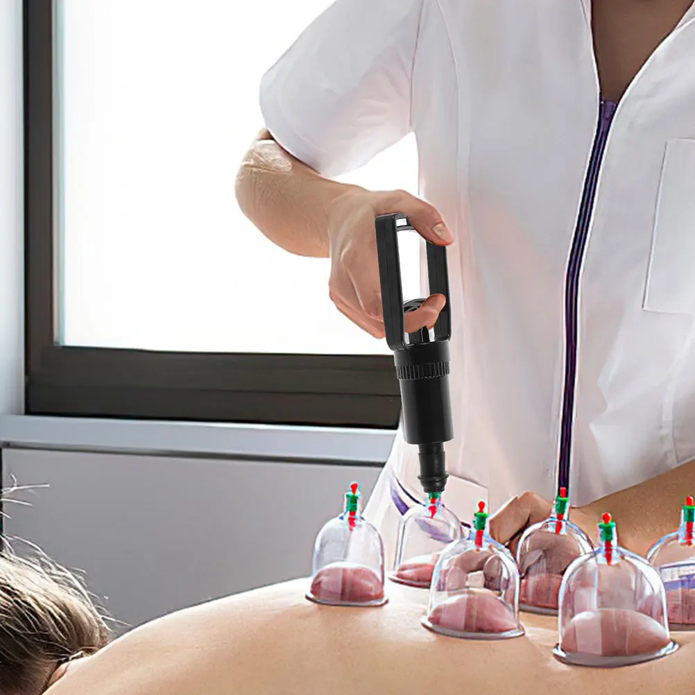 

2 pcs Vacuum Cupping Smooth Surface Manual Suction Massage Reusable Cupping Accessories For Neck Back Legs Home Office Use