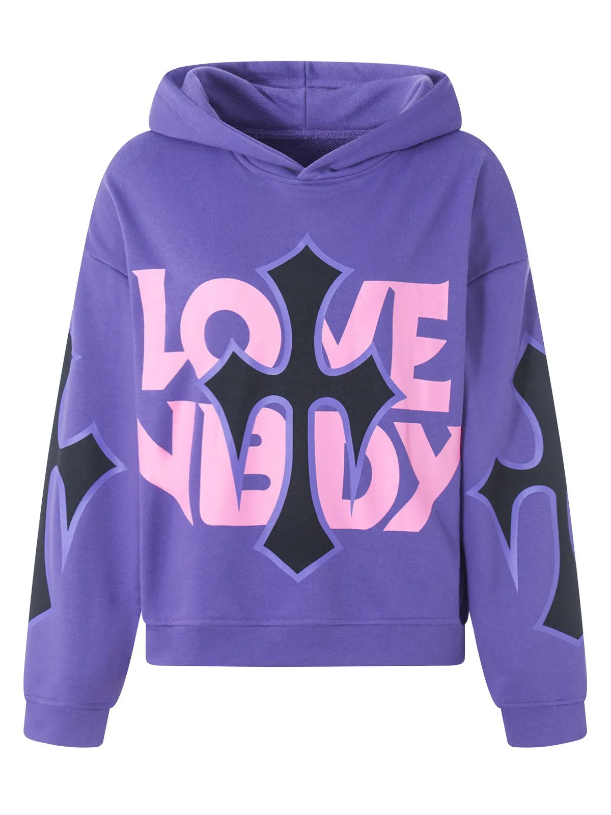 الخريف أزياء هوديي Y2K إلكتروني طباعة عارضة الشارع الاتجاه الرجال والنساء مقنعين السترة الأعلى #4