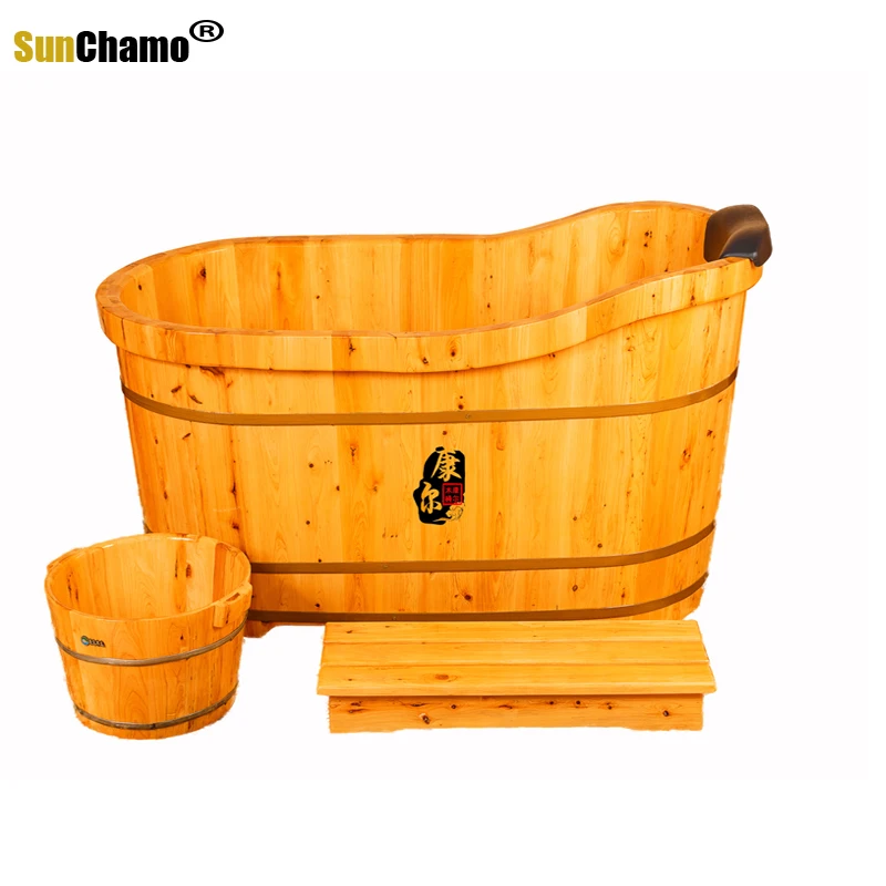 Sunchamo Haushalt Neue Hohe Qualität Badewanne Cask Erwachsenen Badewanne Massivholz Kleine Bad Möbel Holz Bad Barrel Hause Waschen