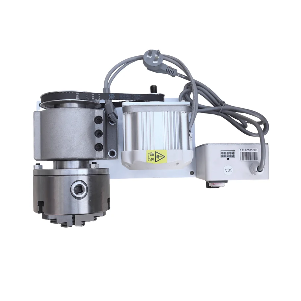 Mold core polishing, adjustable speed motor, three jaw chuck, power head assembly lathe