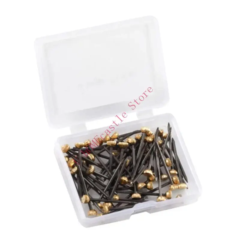 63HF 50pcs Picture Frame Tacks Classical & Versatile Half-round Head Nails Durable