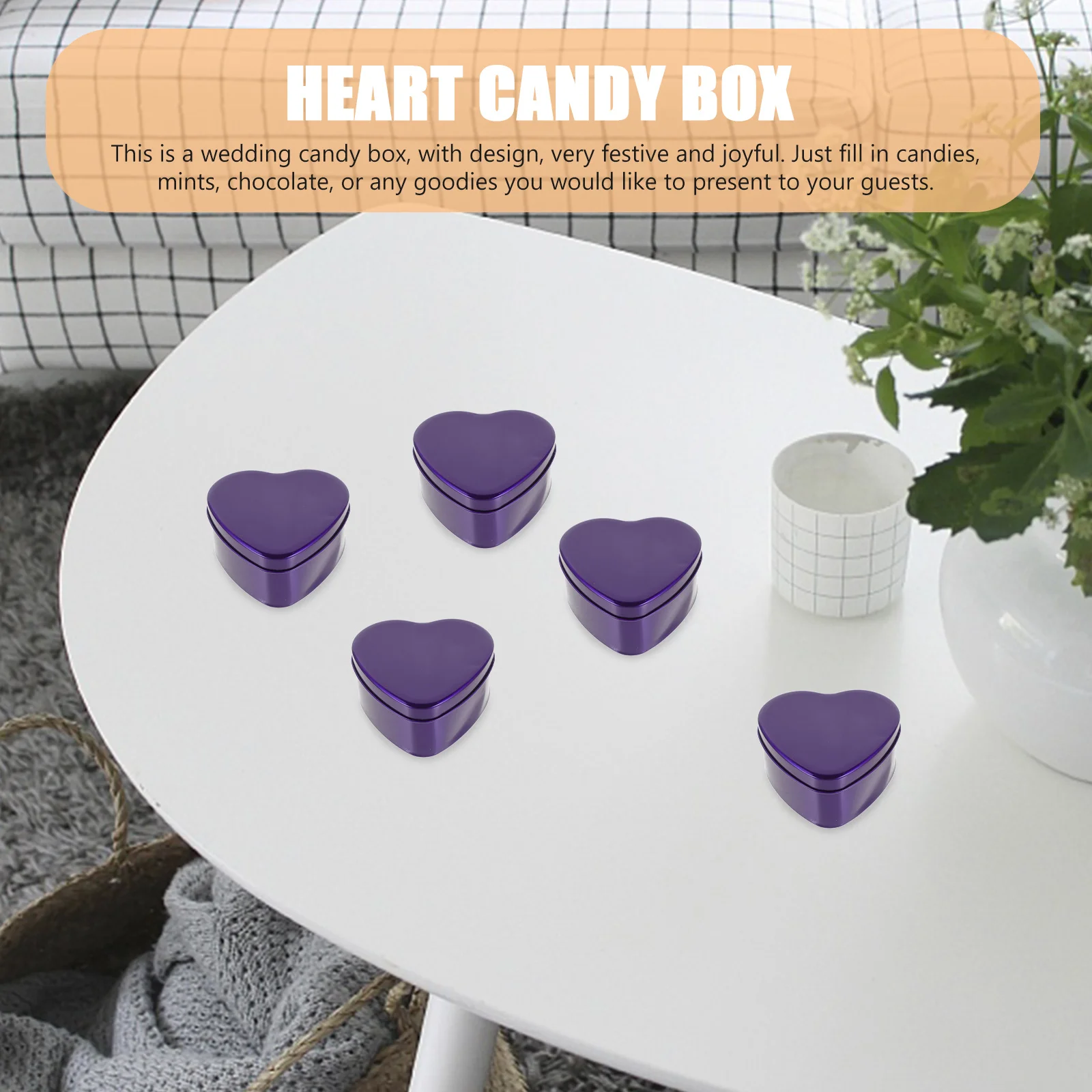 

Heart Shape Tinplate Candy Boxes 10pcs Silver Empty Jars for Cream DIY Wedding Favors Packaging