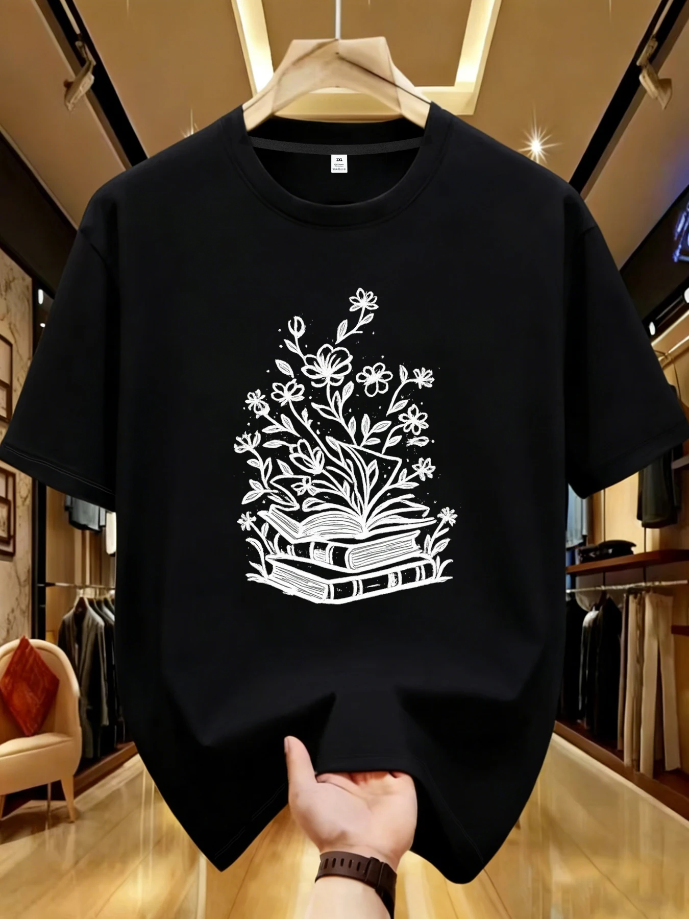 

【WDS01379】Creative printing plus size women's T-shirt summer casual street fashion women's Joker short sleeve T-shirt