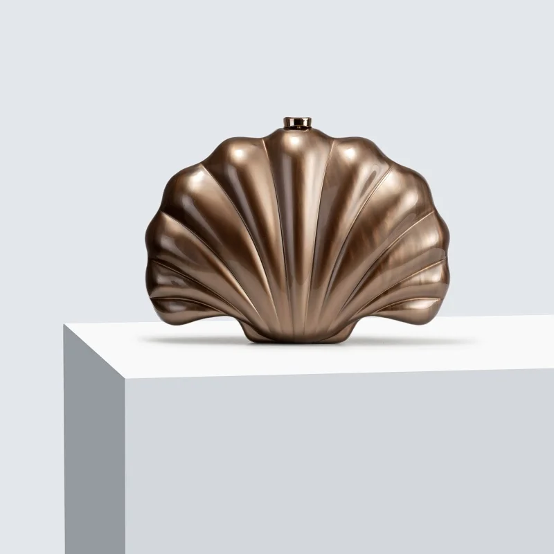 2025 موضة الاكريليك شل حقيبة صغيرة للنساء مصمم صندوق غير منتظم سلاسل الكتف حقائب كروسبودي الاتجاه مساء المحافظ الحفلات